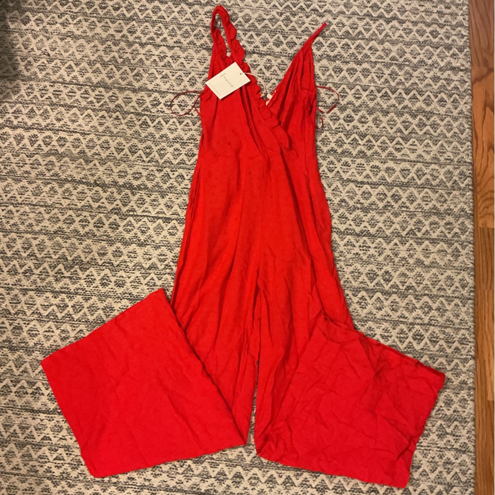 Vibrant Red Jumpsuit